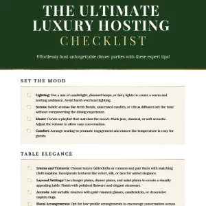 The Ultimate Luxury Hosting Checklist