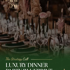Luxury Dinner Party Blue Print Startegy Call offered by MixingMama